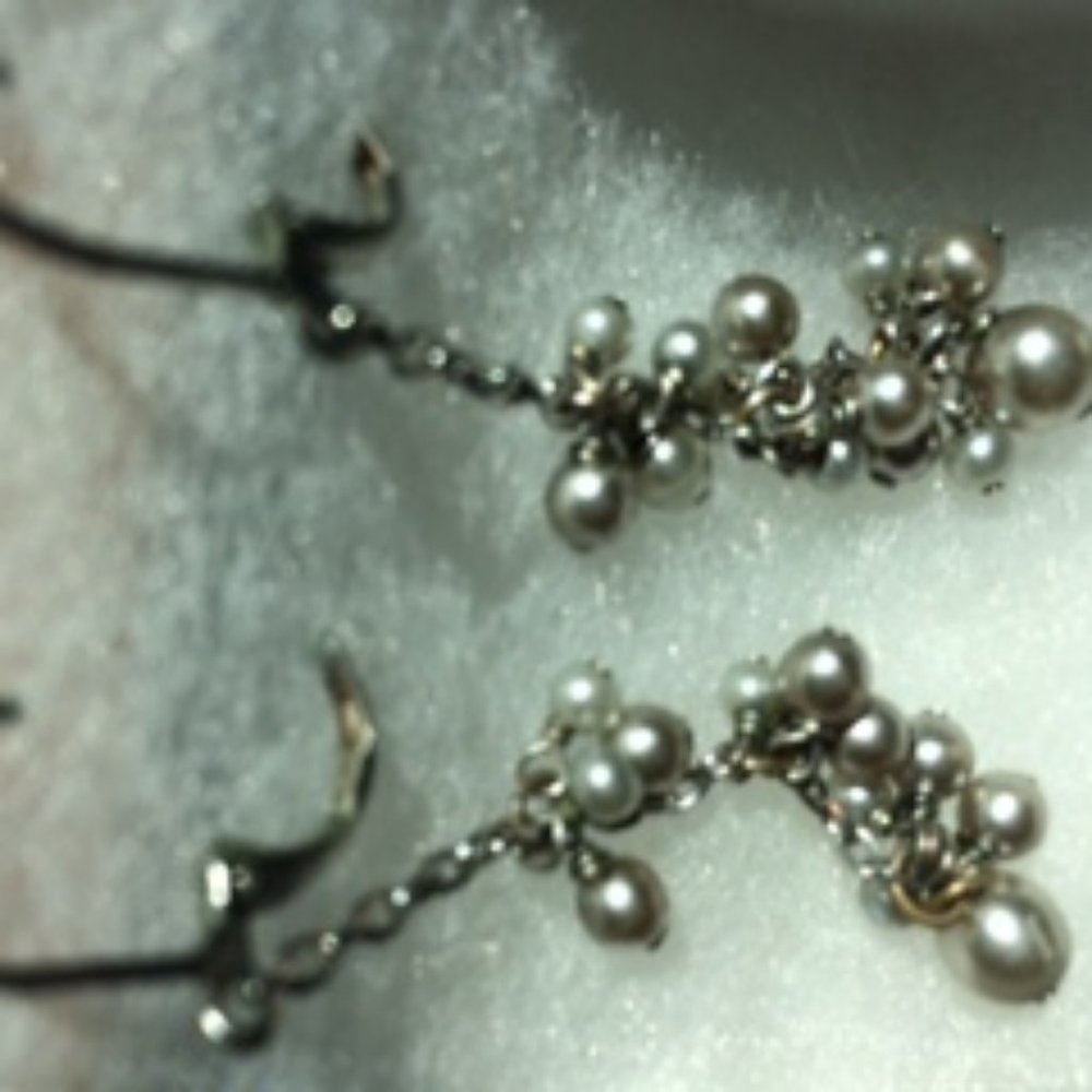 beaded drop earrings